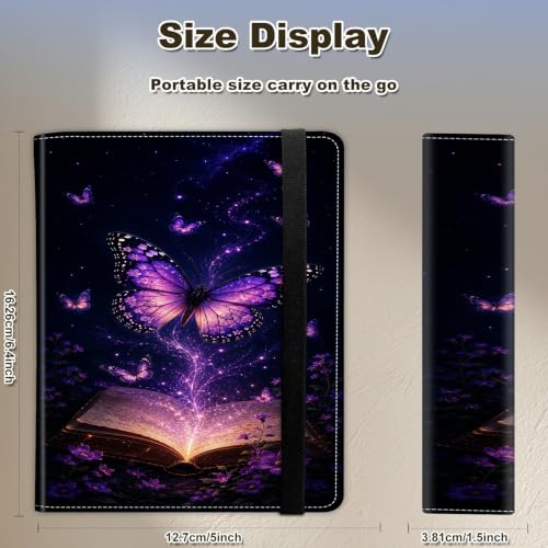 Image of Photo Album 4x6 120 Photos with Strong Elastic Band, Magic Book Butterflies | Large Capacity Premium Leather Picture Album, Portable Wallet Albums Photo Book for Family Anniversaries Wedding Baby