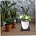MERRYHAPY Rolling Plant Base Pulley Plant Pot Holder Stand Movable Flower Pot Tray Indoor Plant Stand Casters Easy Mobility Cleaning