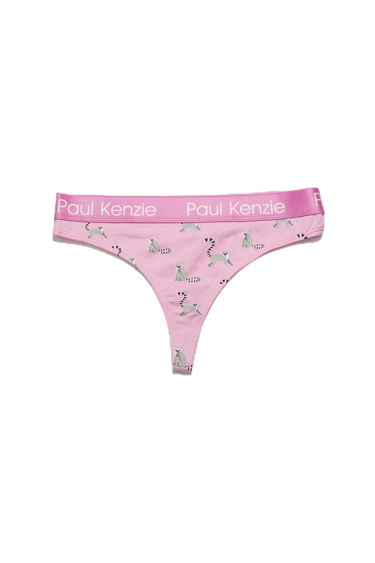 Paul Kenzie Women's Multicolour Eco Characters String Thongs - Lemur (Uk, Alpha, M, Regular, Regular, )