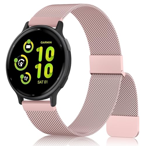 Garmin Vivoactive 6 / Vivoactive 5 / Vivoactive 3 �E�H�b�`�o���h ���^���o���h �Ή� Garmin Venu 2 Plus / Venu Sq / Venu Watch�o���h ���f�B�[�X �����Y �X�e�����X