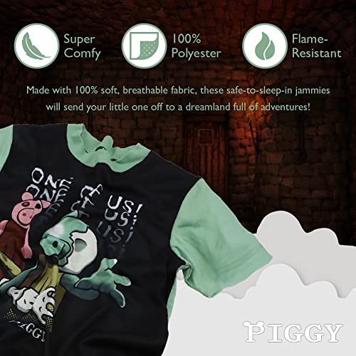 PIGGY Boys' 2-Piece Loose-fit Pajama Set, Soft & Cute for Kids3
