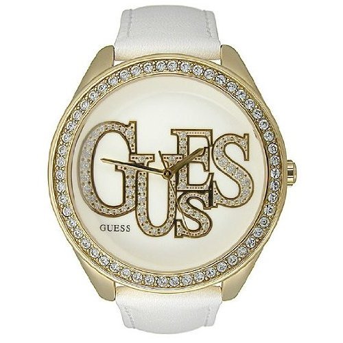 [�Q�X] MODEL NO.u95092l1 White Leather Strap Ladies Watch �z���C�g �S�[���h ���f�B�[�X �E�I�b�` �r���v[���s�A���i]