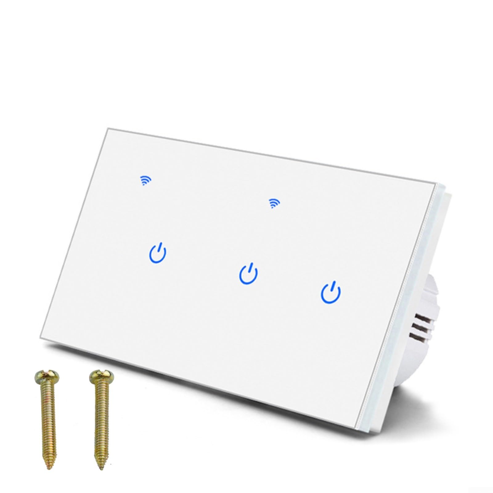 Interruptor WiFi táctil con control por voz Alexa y Google Home para iluminación moderna