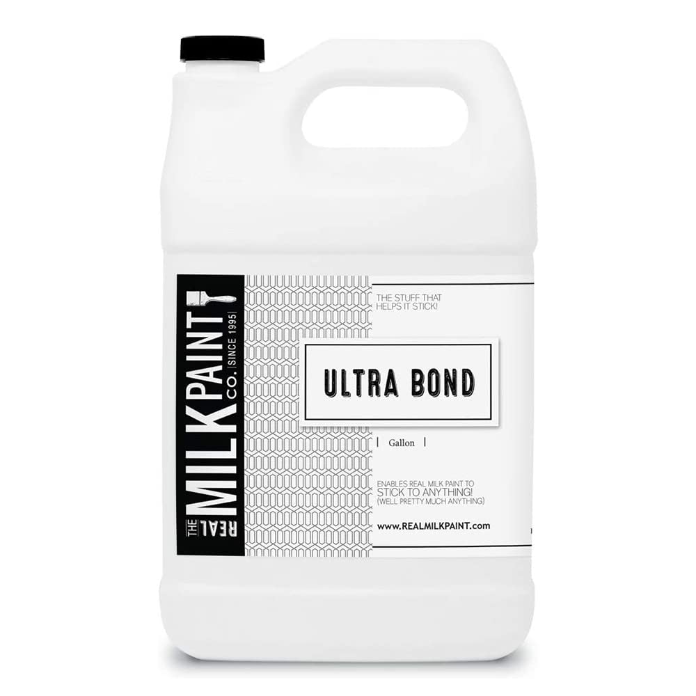 Real Milk Paint, Adhesion Promoter and Bonding Primer for Milk Paint on Plastic, Shellac, Glass, Painted, and Varnished Surfaces, Ultra Bond, Water Based, No VOCs, 16 oz.