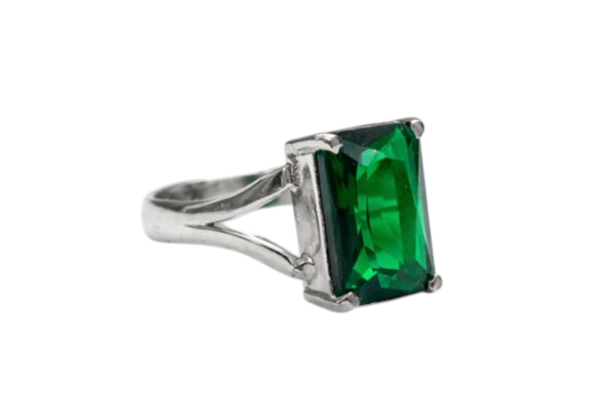 7.25 Ratti Panna (Emerald) Original Stone Adjustable Ring For Men And Women With Lab Certified D7-picture-29