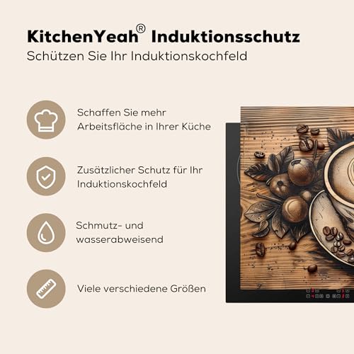 KitchenYeah© Herdabdeckplatte Einteilig Küche Herdabdeckung Induktionsfeld – Ansicht 6