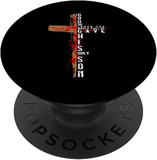 John 3-16 God so loved the world that he gave his only son PopSockets Adhesive PopGrip