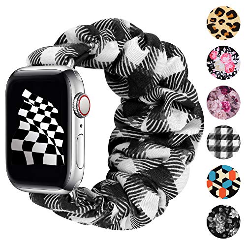 Image of Greatfine Scrunchie Band Compatible with Apple Watch Bands 38mm 40mm 41mm 42mm 44mm 45mm 46mm 49mm Women, Elastic Scrunchie Watch Strap for iWatch Watch Series 11 10 9 8 7 6 5 4 3 2 1 SE 3 2 Ultra 3 2