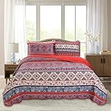[Couvre-lit double face] Ce couvre-lit est attrayant et pratique, ce qui rend votre chambre plus belle. Couette réversible, qui peut répondre à vos différents besoins de couleur et de taille. Il est recommandé de mesurer votre matelas avant de choisir la bonne taille.