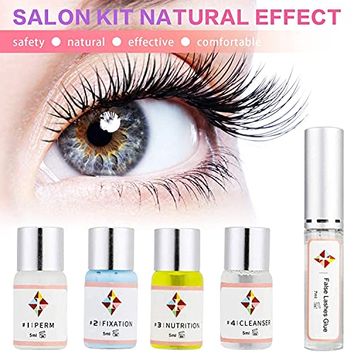 Lash Lift Kit Eyelash Perm Kit,Professional Eyelash Perming Kit,Suitable For Salon At Home,Including Eye Shields,Pads And Accessories(Glue Upgraded Version) #TOP2