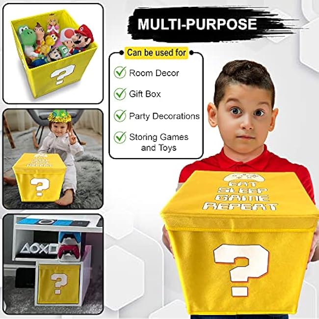 Super Gaming 14¡± Storage Glowing Box Perfect for Gaming, Parties, Birthdays - Large