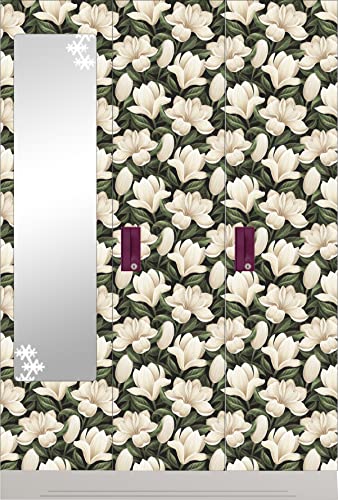 Image of CABANA HOMES Wall Stickers Botanical DIY Flower Wallpaper for Decals (45 x 125 cm, 2 Rolls) (12 sq. ft) Decorative Self Adhesive Home Decor Bedroom Living Room Drawing Room, Green