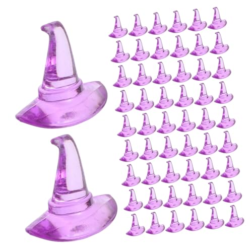 Operitacx 1 Bolsa De Figuras En Miniatura De Sombreros De Bruja - Mini Adornos De Sombreros De Bruja Para Esparcir En La Mesa Para Rellenar Jarrones De Halloween Decoración De Fiestas
