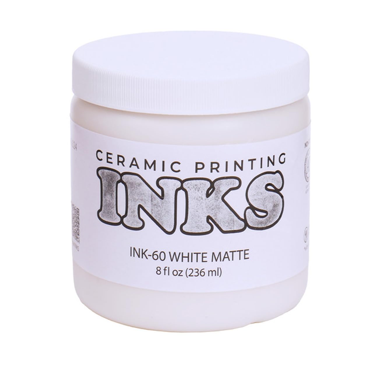 AMACO Ceramic Printing Ink, 8 oz. (236 mL), INK-60 White Matte
