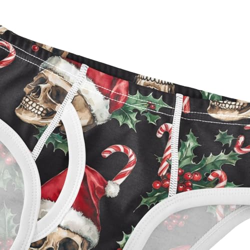 Skulls Christmas Santa Hats Toddler Boy's Underwear 2T 202c01544