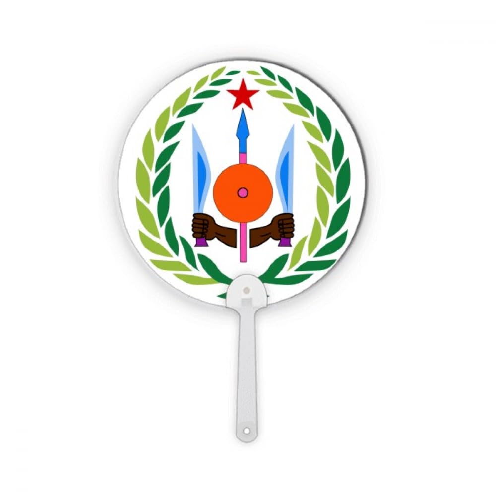Djibouti emblème national rond plastique décoration artisanale murale pour maison et bureau