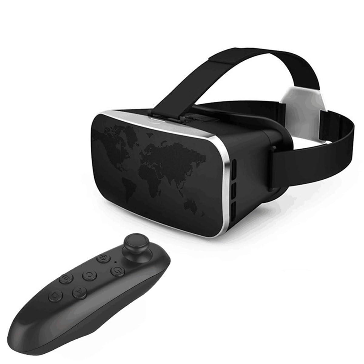 Gafas 3D VR, Gafas 3D HD VR de Realidad Virtual Inteligente, Gafas VR con protección for los Ojos con luz Azul, Compatibles con Sistemas Android e iOS Que admiten miopía