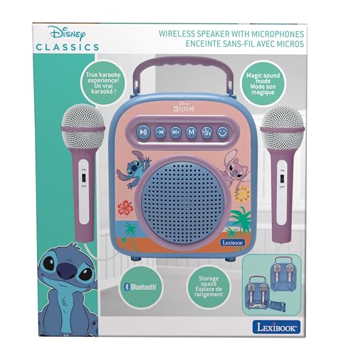 Altavoz Bluetooth Stitch con dos micrófonos infantiles Lexibook BTC050D azul 5