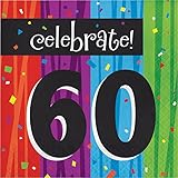 Milestone Celebrations 60th Birthday Napkins, 48 ct