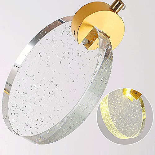 Araña de burbujas de cristal para techos altos y escaleras señoriales 8