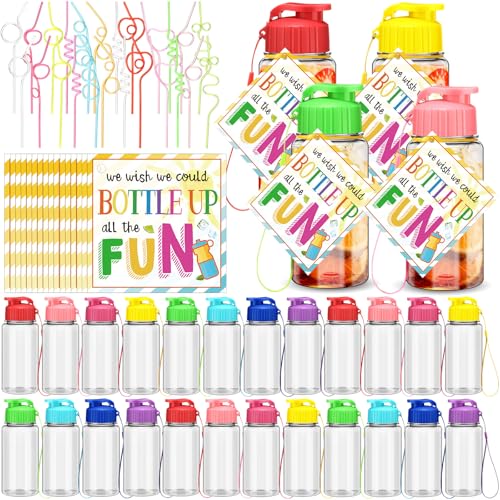 Sunnychicc 24 Set Water Bottles Bulk with Straws 12 oz End of the Year Gifts for Students Kindergarten Sports Water Bottle Summer Graduation Student Gifts from Teacher for School Classroom Party