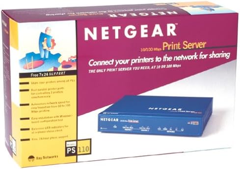 NETGEAR Netgear PS110 10/100 Print Server with 2 Parallel Ports