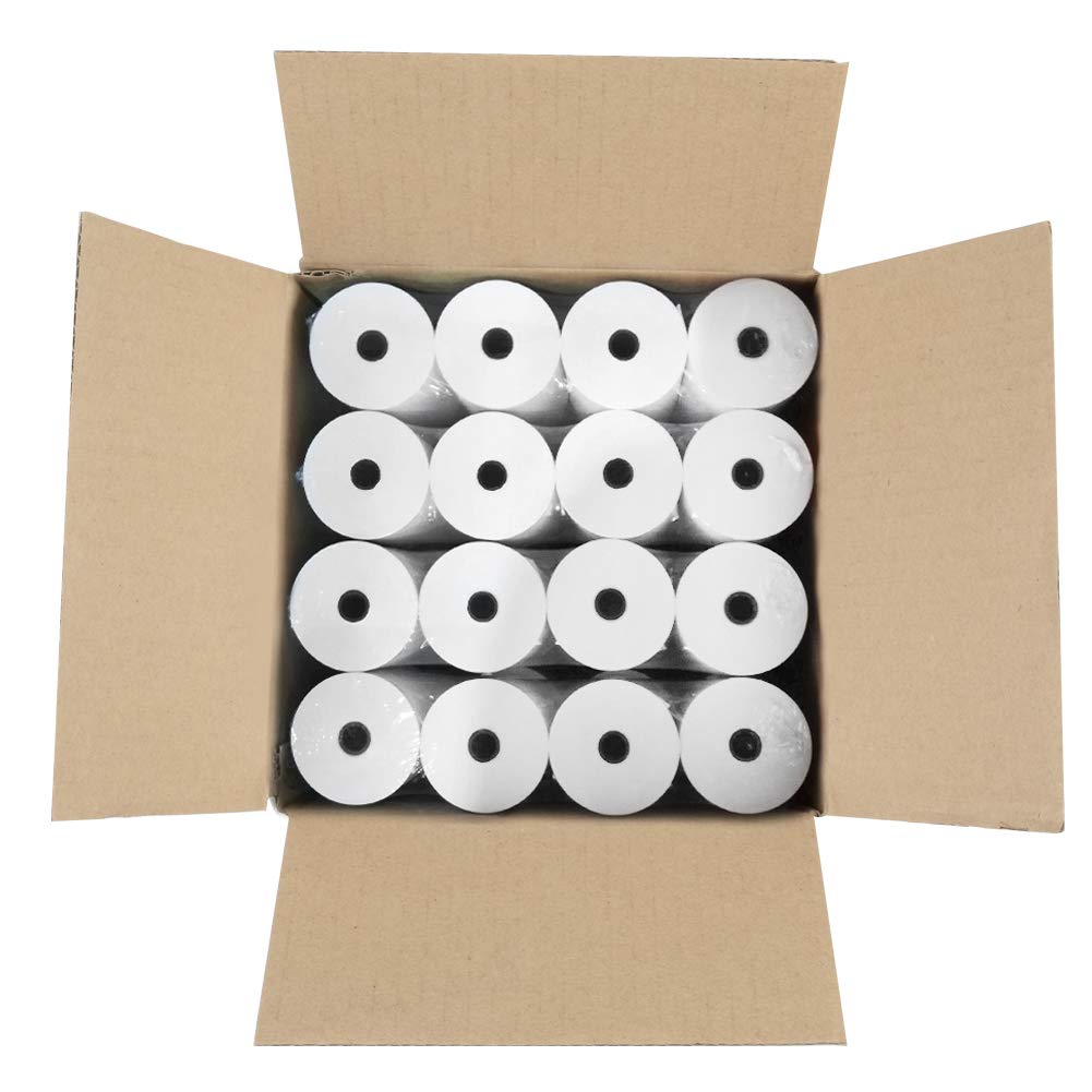 MFLABEL 32 Rolls Thermal Receipt Paper Rolls 3-1/8 x 230ft Thermal Paper Rolls