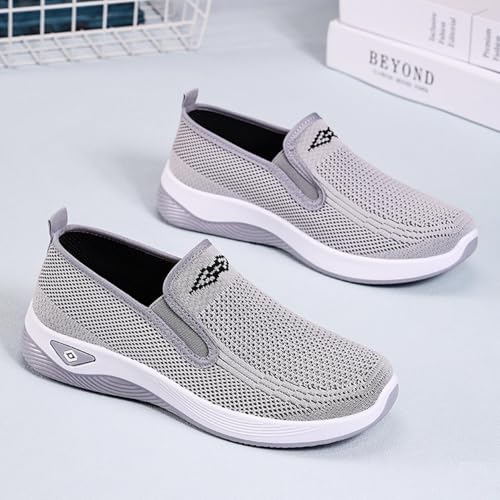 Women's Slip-On Breathable Mesh Sneakers – Lightweight Walking Shoes for Outdoor, Travel, Casual Wear – Comfortable Anti-Slip Loafers for Everyday, All-Day Use2