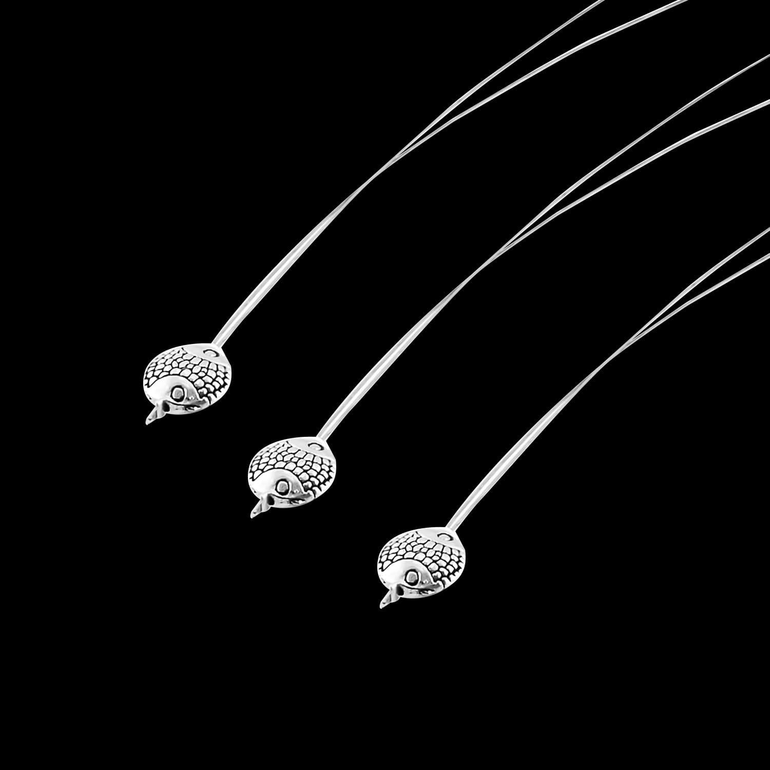 6Pieces Nano Rings Loop Threader Tool Professional Hair Extension Pliers Extending Hair Wearing Feather Accessories for Hair Styling Tool Accessories - Image 2