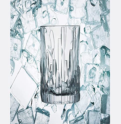Image of Premium 350ML Juice Glasses Drinking Glasses, Highball Lead-Free Glasses, Tumblers for Water, Juice, Beer, Cocktail and Mixed Drinks - Pieces, Transparent (Lining Glasses, 6 Count (Pack of 1))
