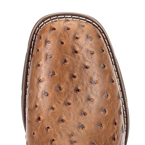 Image of Lumeheel Cowboy Boots for Men - Western Men's Boots with Classic Embroidered, Slip on Square Toe Boots, Slip Resistant Country Boots Chunky Heel Ankle, Durable Short Boots for Spring Fall