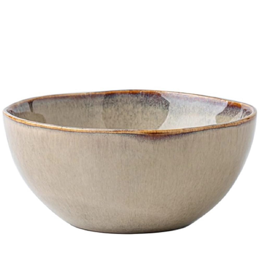 CTRLZS 500ml Vintage Ceramic Salad Bowl Heat- Rice Soup Bowl Irregular Edges Kitchen Noodle Bowl