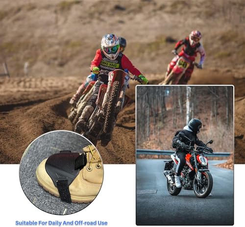 2 Stücke Motorrad Gangschaltung Pad,Motorrad Schuhschutz Stiefel,Schuhe Schutz Motocross Shift Pad,Gummi Schalthebel Schuhe Stiefel Scuff Protector Shifter Guards,Schalthebel Schuhabdeckung,Schwarz