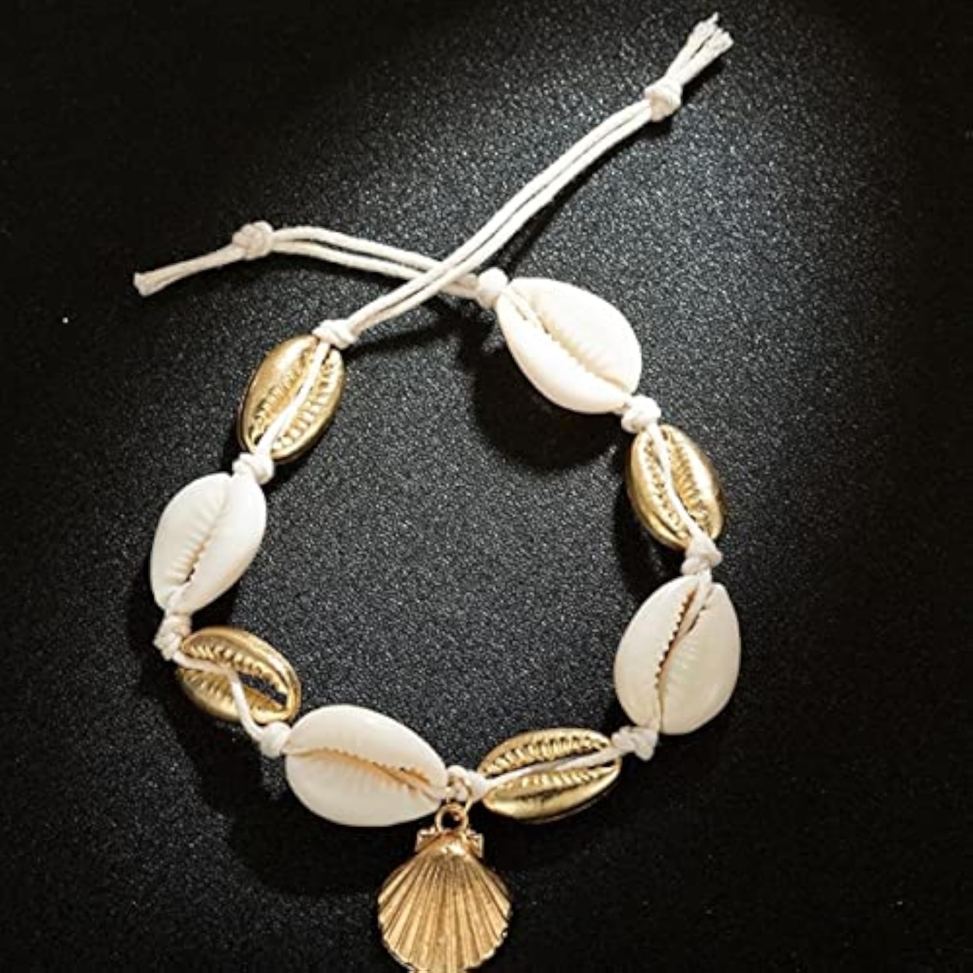 Combo of 2 Sea Shell Charm Bohemian Fashion Anklets