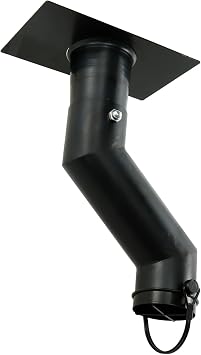 Rain Chain Gutter Adapter, Rain Chain Adapter for Gutter, Curved Spout Rain Chain Installation Kit, Powder Coated Gutter Adapter Set for Gutter Downspout Outlet