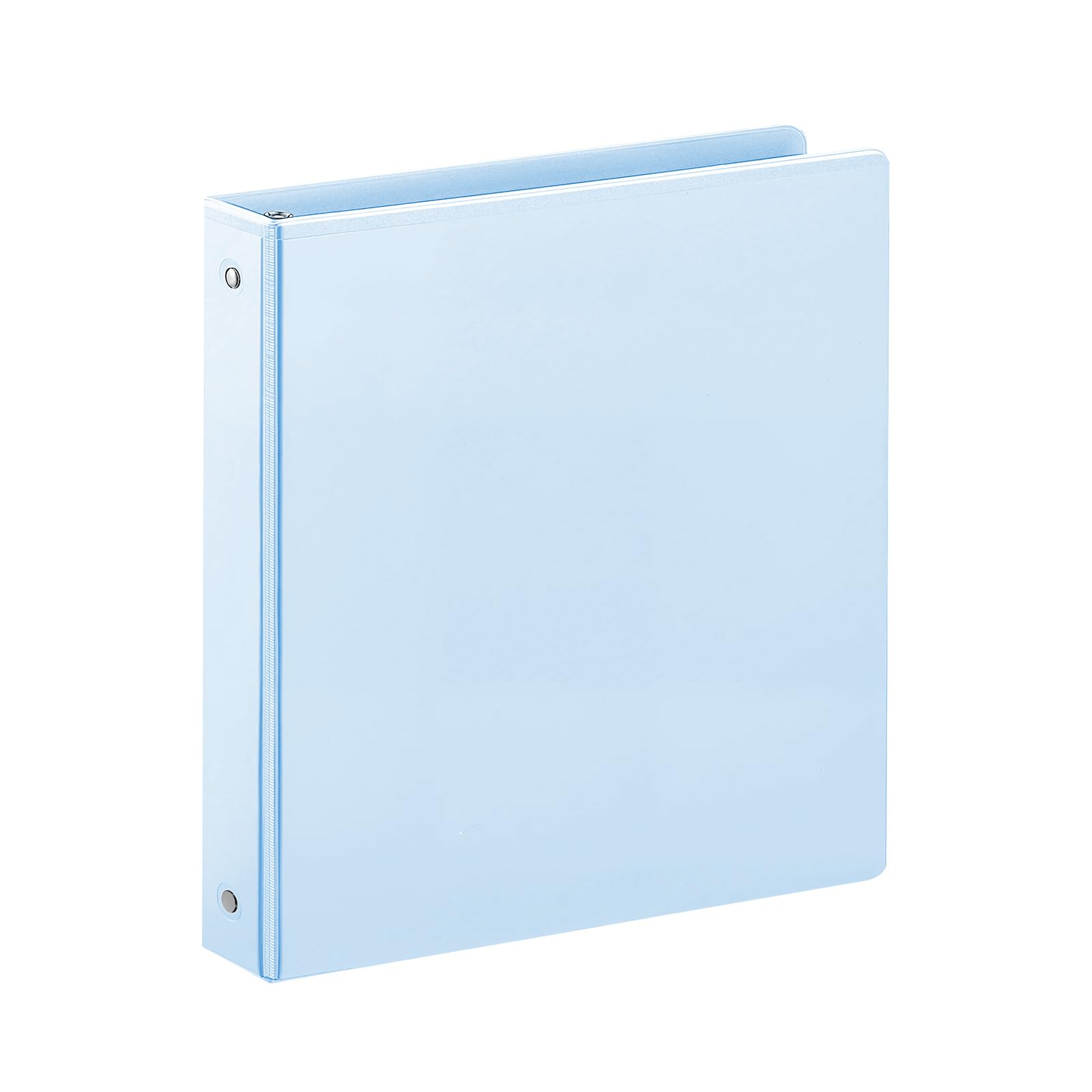SUIN 1 Inch 3 Ring Binder, Clear 1'' View Presentation Binders with 2 Pockets, Fits 8.5 x 11 Letter Size, Durable Polypropylene, Non-Stick &amp; PVC-Free for School, Office &amp; Home (Pastel Blue)