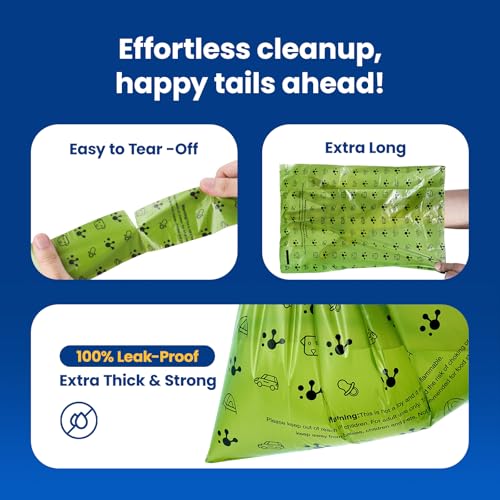 Image of Dog Poop Bags, Cat Litter Bags, Guaranteed Leak Proof and Extra Thick Poop Bag Rolls for Dogs, Lavender Scented, 270 Count