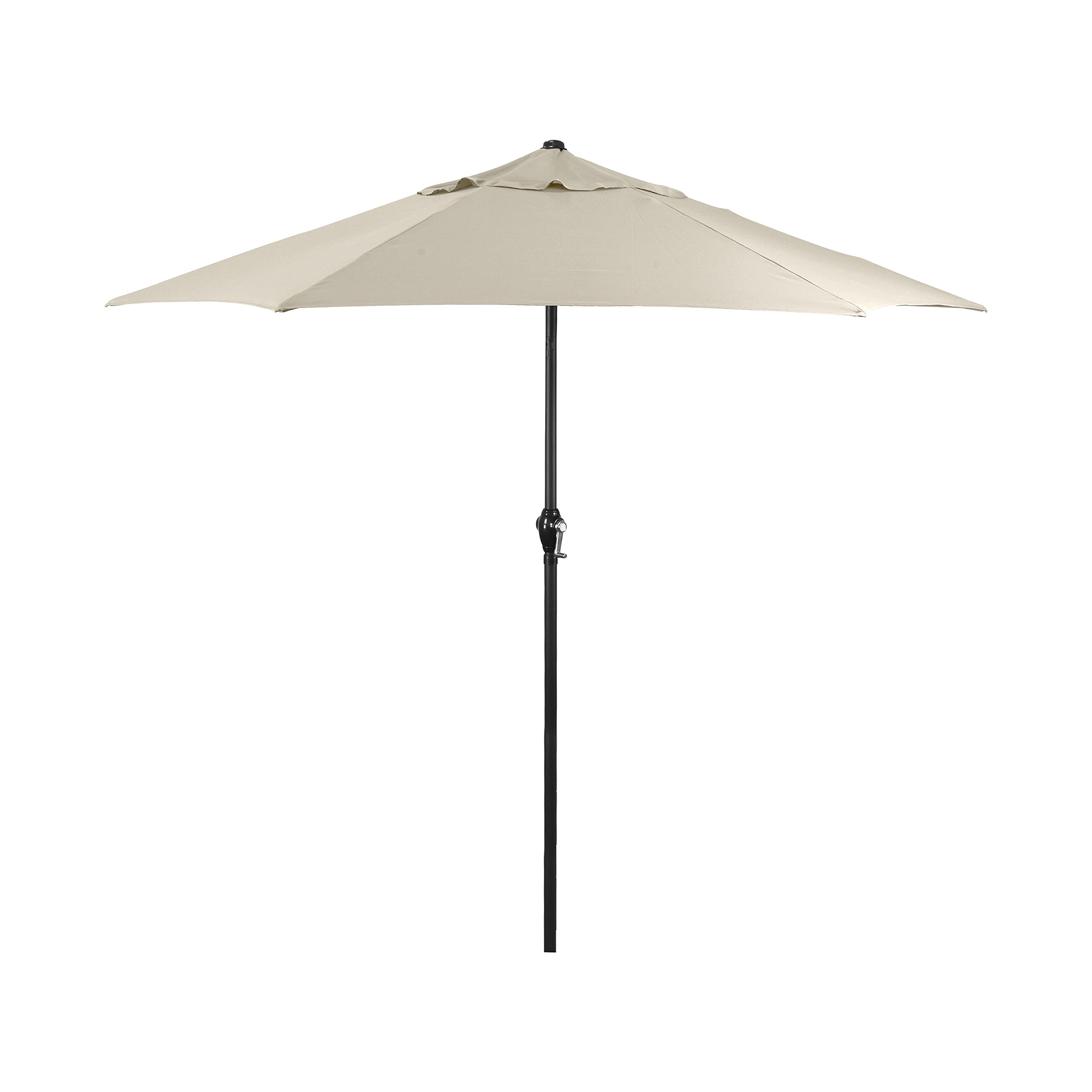 Sunline Astella Styles 9 ft Crank Open Push Tilt Steel Ribs and Pole Market Patio Umbrella (Antique Beige)