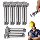 Compact Titanium Multitool,Portable Mini Multitool Wrench, 2026 New Portable Keychain Multitools for Travel Hiking Fishing, Bottle Opener and Nail Puller(6PCS)