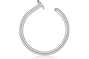 925 Sterling Silver Hypoallergenic 22G Nose Hoop Ring: Petite Elegance for Pierced Perfection