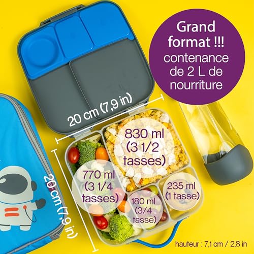 Lunch Box Enfant b.box | Boite Repas 4 Compartiments 2L