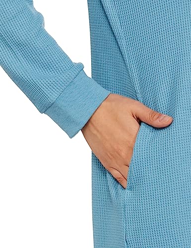 Image of Amazon Brand - Symbol Women's Casual Cotton Blend Waffle Calf Length Regular Fit Nighty (Available in Plus Sizes)