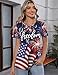 Kistore Short Sleeve Tops for Women USA Flag Crew Neck Dressy Casual Blouses Patriotic Shirts Summer Clothes 2026 XL