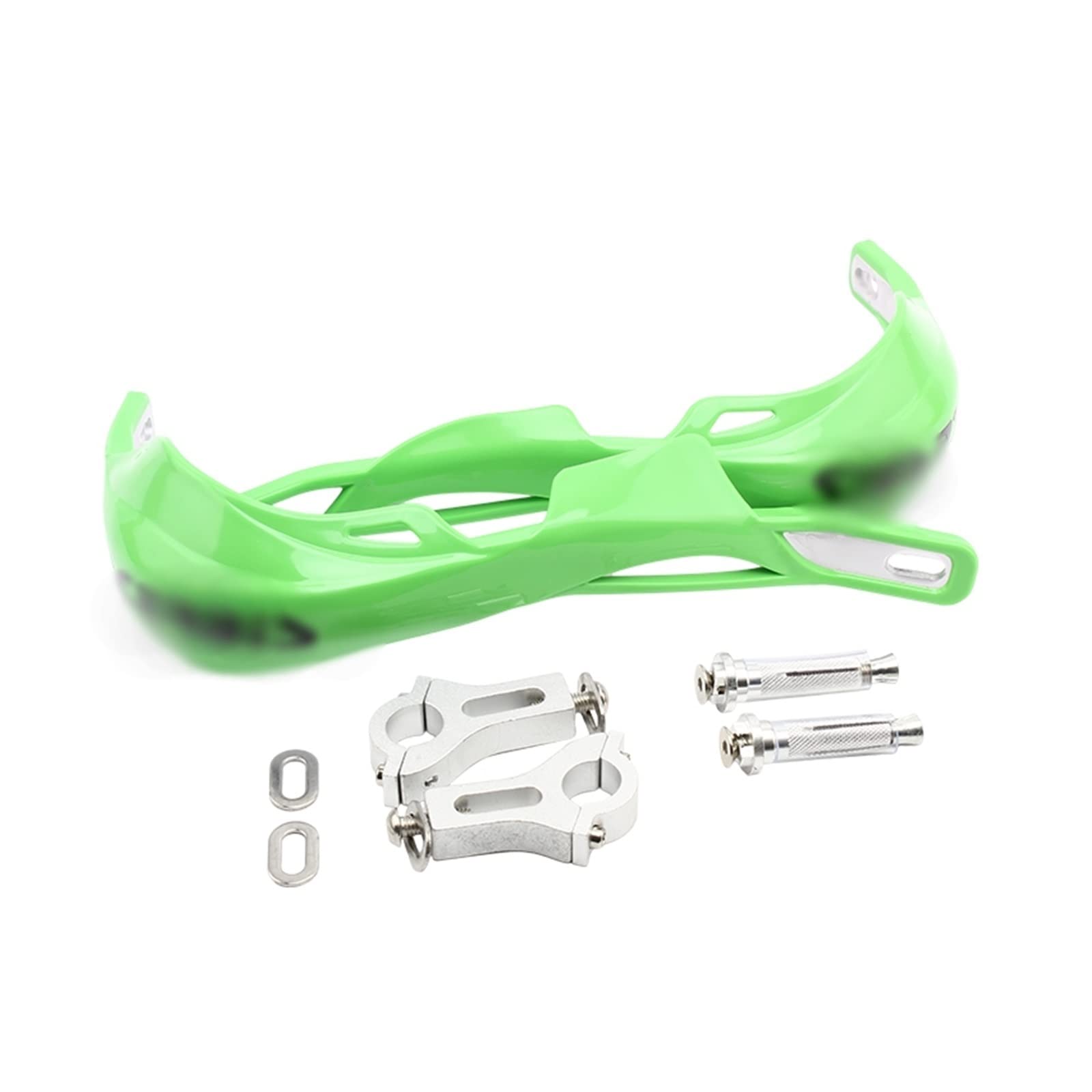 Moto HandGuard 22MM 28MM Moto Mano Protector Dirt Bike Paramani Enduro per Suzuki Motocross Manubrio Paramani Antivento Moto Hand Guard Shield (Colore : 22mm Green-2)