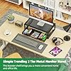 Simple-Trending-Metal-Monitor-Stand-Riser-and-Computer-Desk-Organizer-with-Drawer-for-Laptop-Computer-iMac-Black Simple Trending Metal Monitor Stand Riser and Computer Desk Organizer with Drawer for Laptop, Computer, iMac, Black