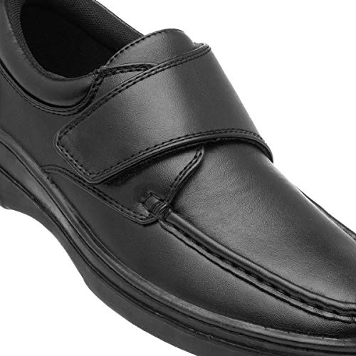 Hobos Brett Mens Casual Easy Fasten Shoe in Black - Size 9 UK - Black - Image 5