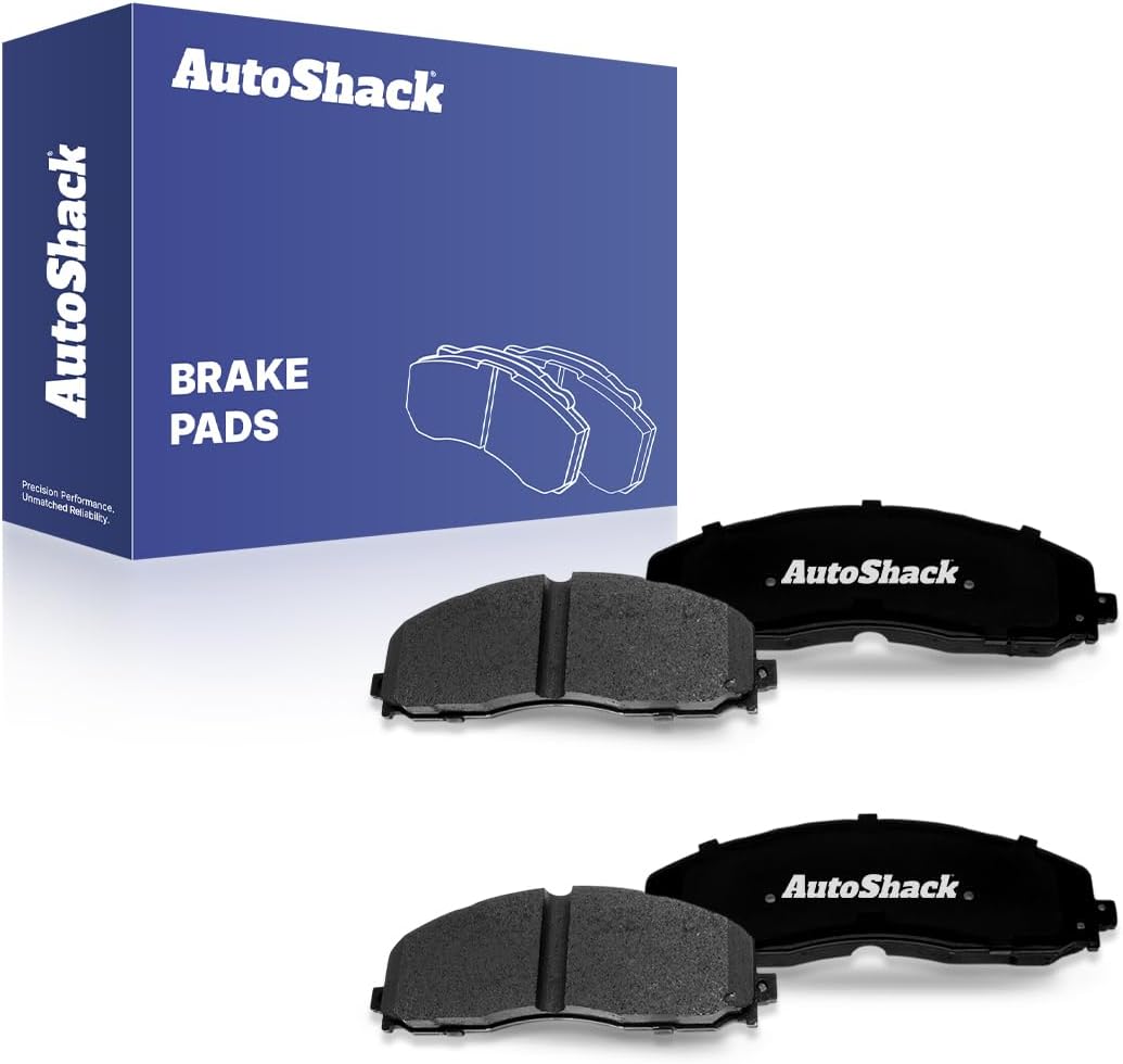 AutoShack Front Ceramic Brake Pad Set Replacement for 2013-2024 Ford F-250 Super Duty 2013-2024 Ford F-350 Super Duty 4-PC
