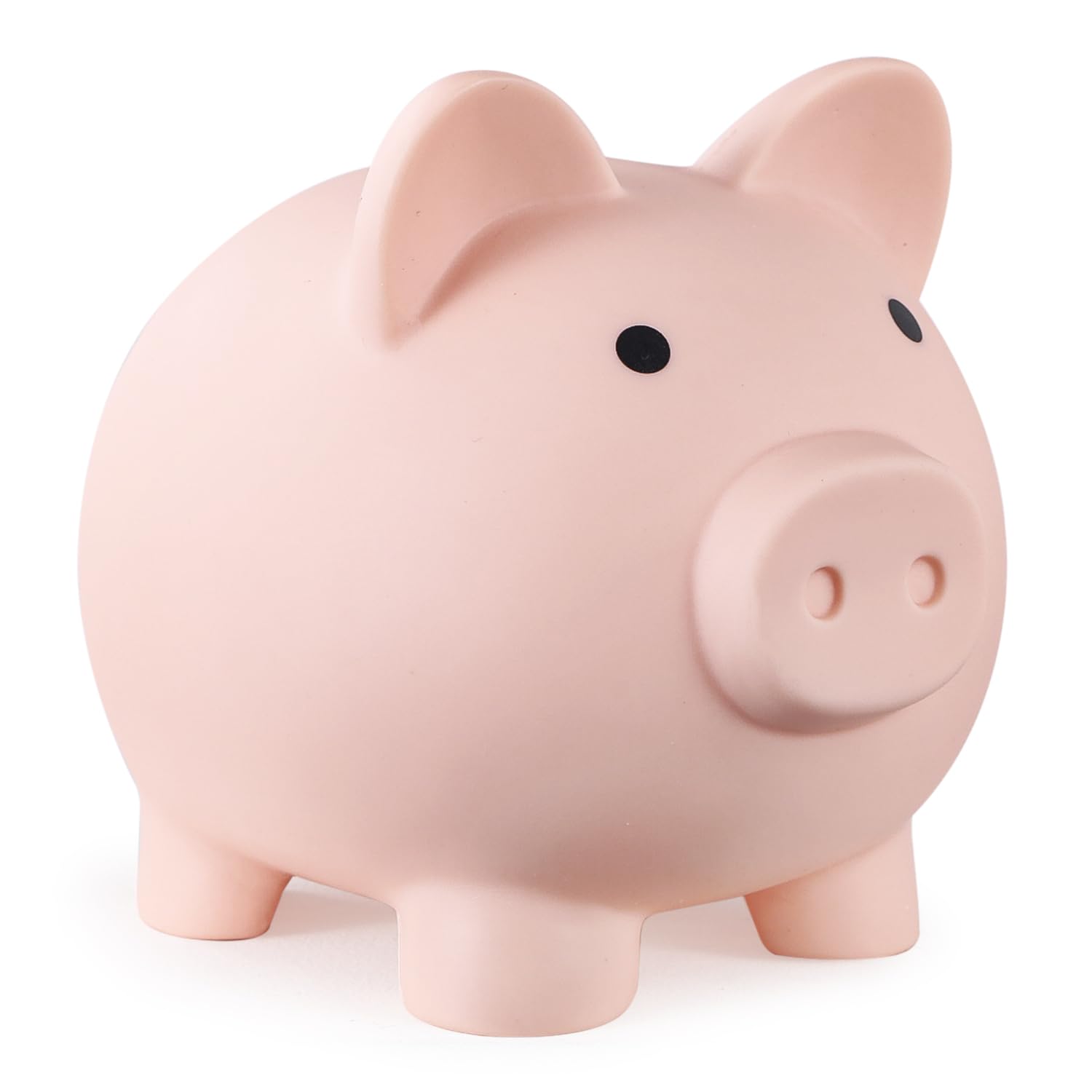 Piggy Bank, Unbreakable Plastic Money Bank, Coin Bank for Girls and Boys, Medium Size Piggy Banks, Practical Gifts for Birthday, Easter, Christmas (Flesh-Colour)