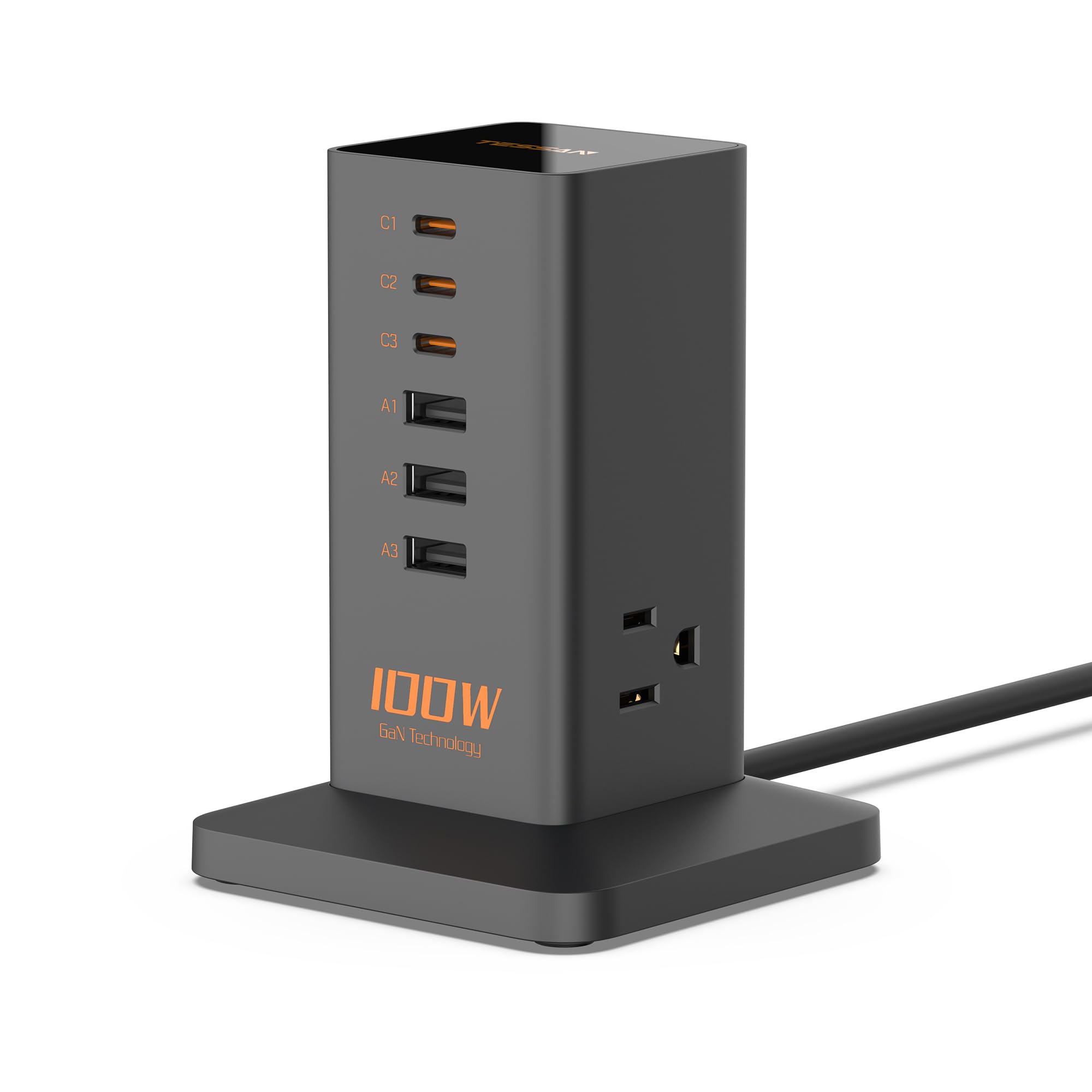 usb充電器 type-c 電源タップ タワー 100W 延長コード 2m PD スマホ急速充電器 usb コンセント usb c付き 6ポート3AC差込口 GaN採用 MacBook iPhone Galaxy Android など機器対応 Amazon.co.jp: usb充電器 type-c 電源タップ タワー 100W 延長コード