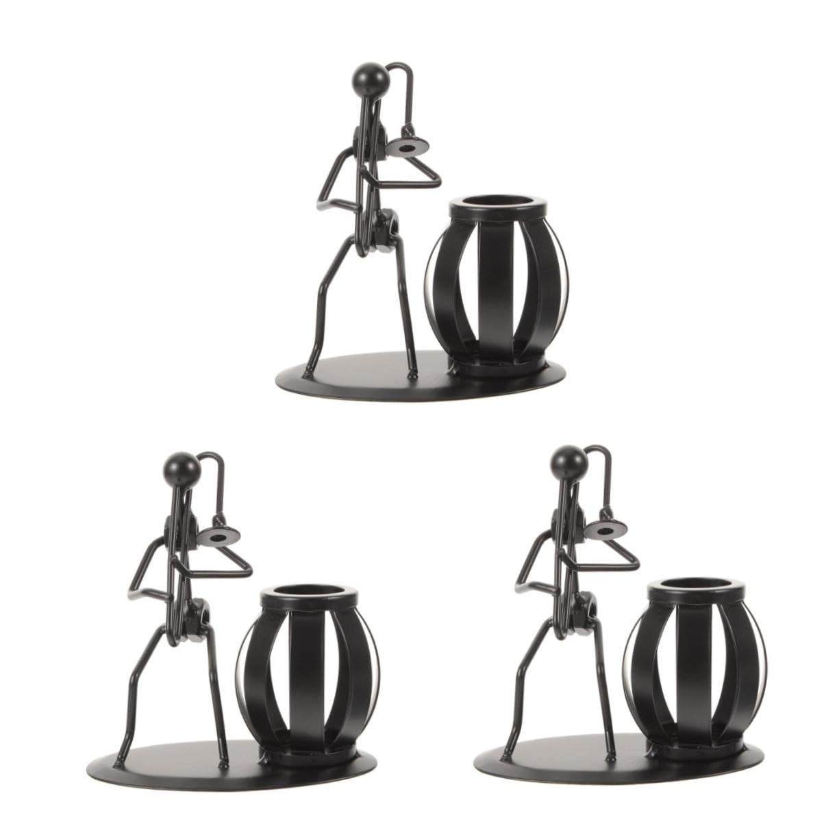 Porte stylo en forme de trombone DOITOOL, lot de 3 organiseurs de bureau